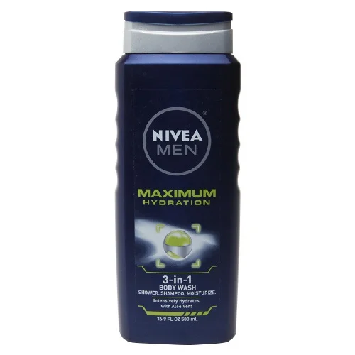 Nivea Men Maximum Hydration 3-In-1 Body Wash - 16.9 Oz, 2 Pack