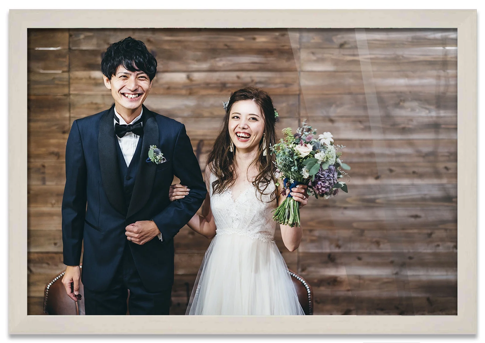 15x10 Frame White Wash Picture Frame - Complete Modern Photo Frame Includes UV Acrylic Shatter