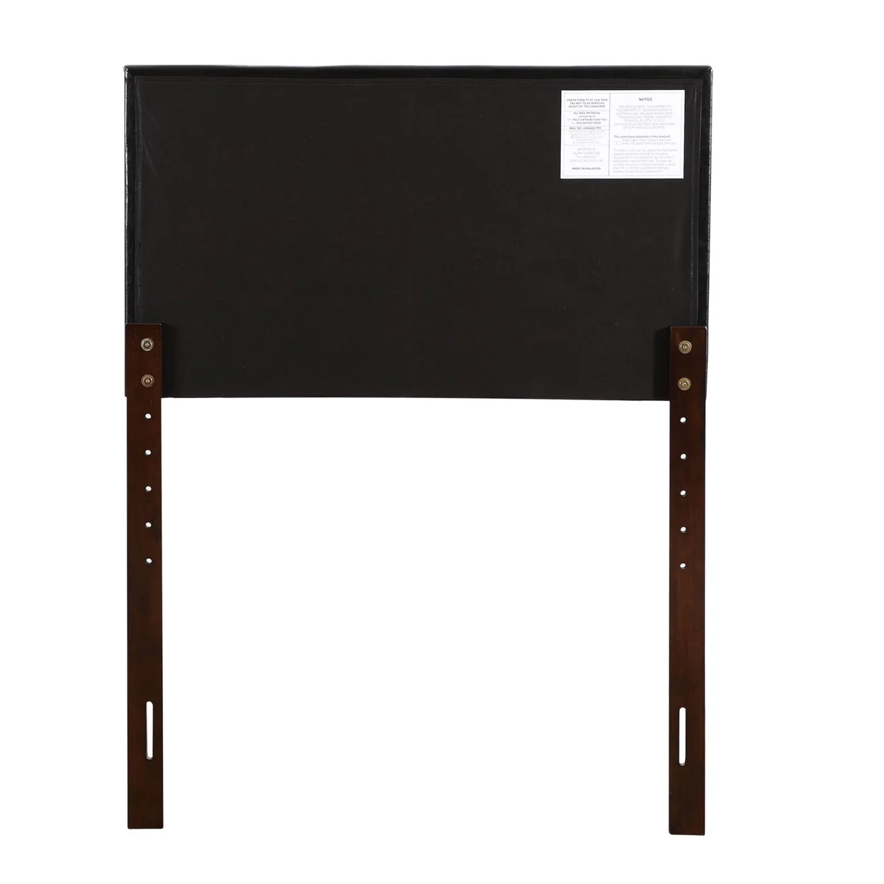 Home Bedroom Furniture Super Nova Black Twin Upholstered Tufted Panel Headboard