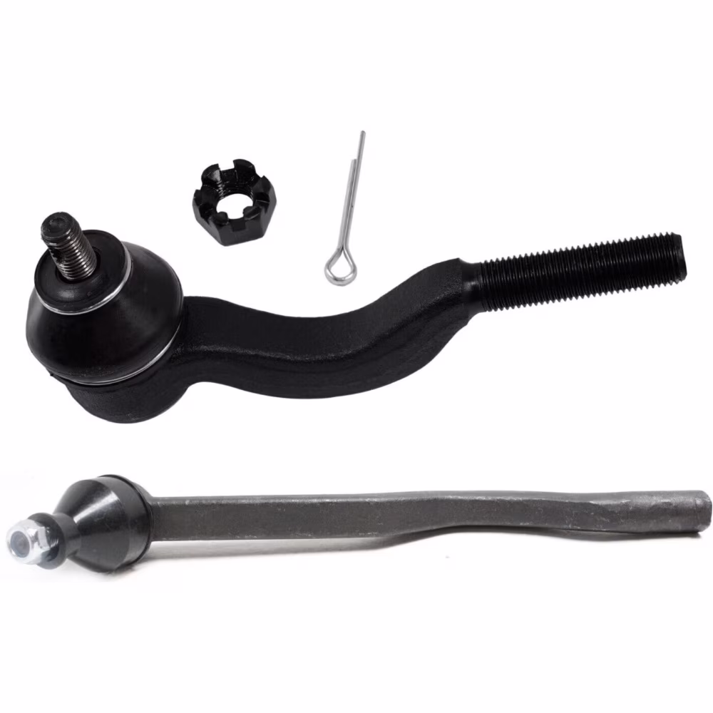 Teledu Set of 2 Tie Rod Ends Front Driver & Passenger Side Inner Interior Inside Pair