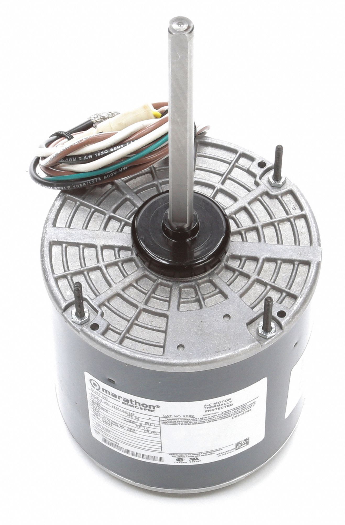 Marathon Motors Condenser Fan Motor,3/4 HP,1075 rpm,60Hz  048A11O2016