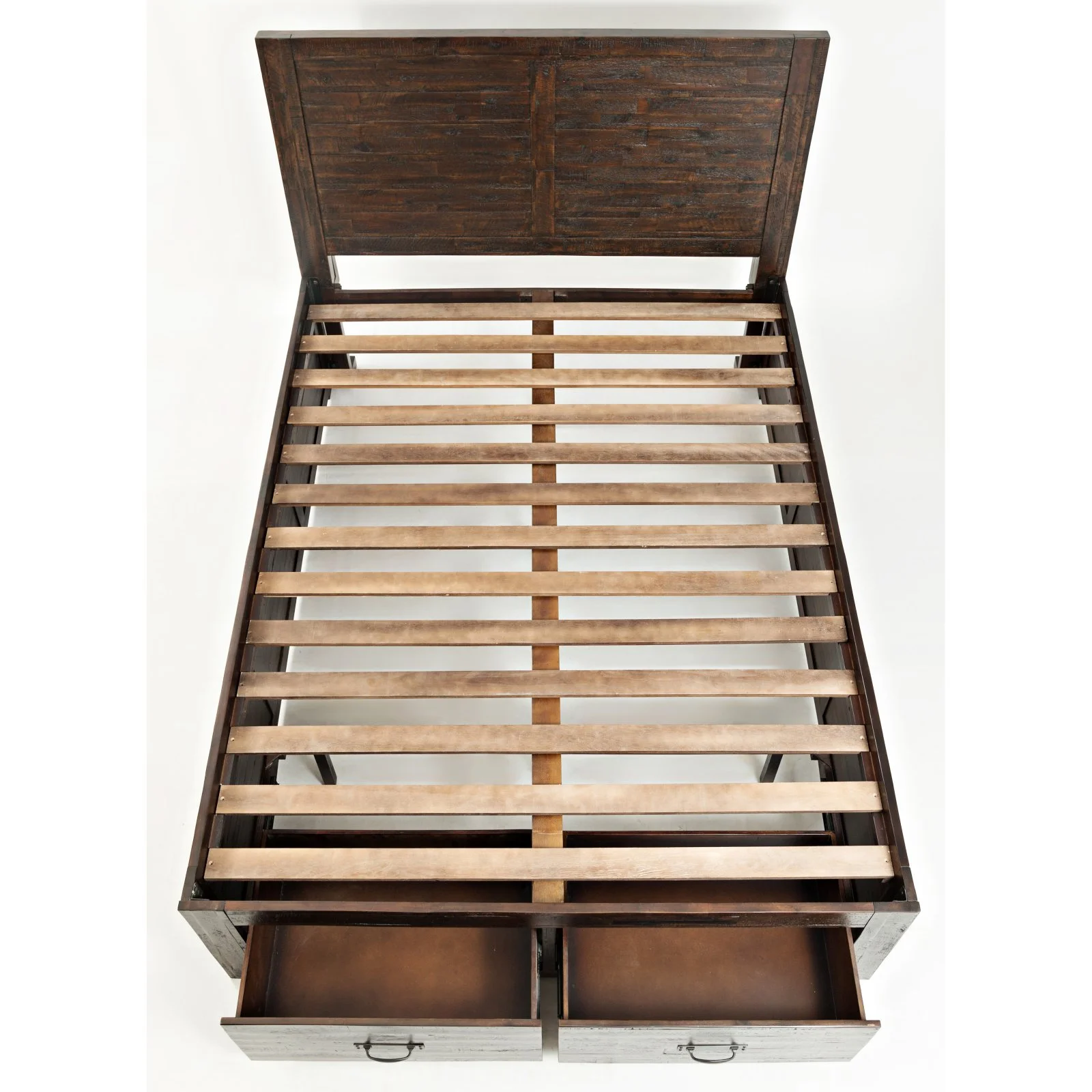 Jofran Jackson Lodge Rustic Distressed Acacia Twin Storage Bed