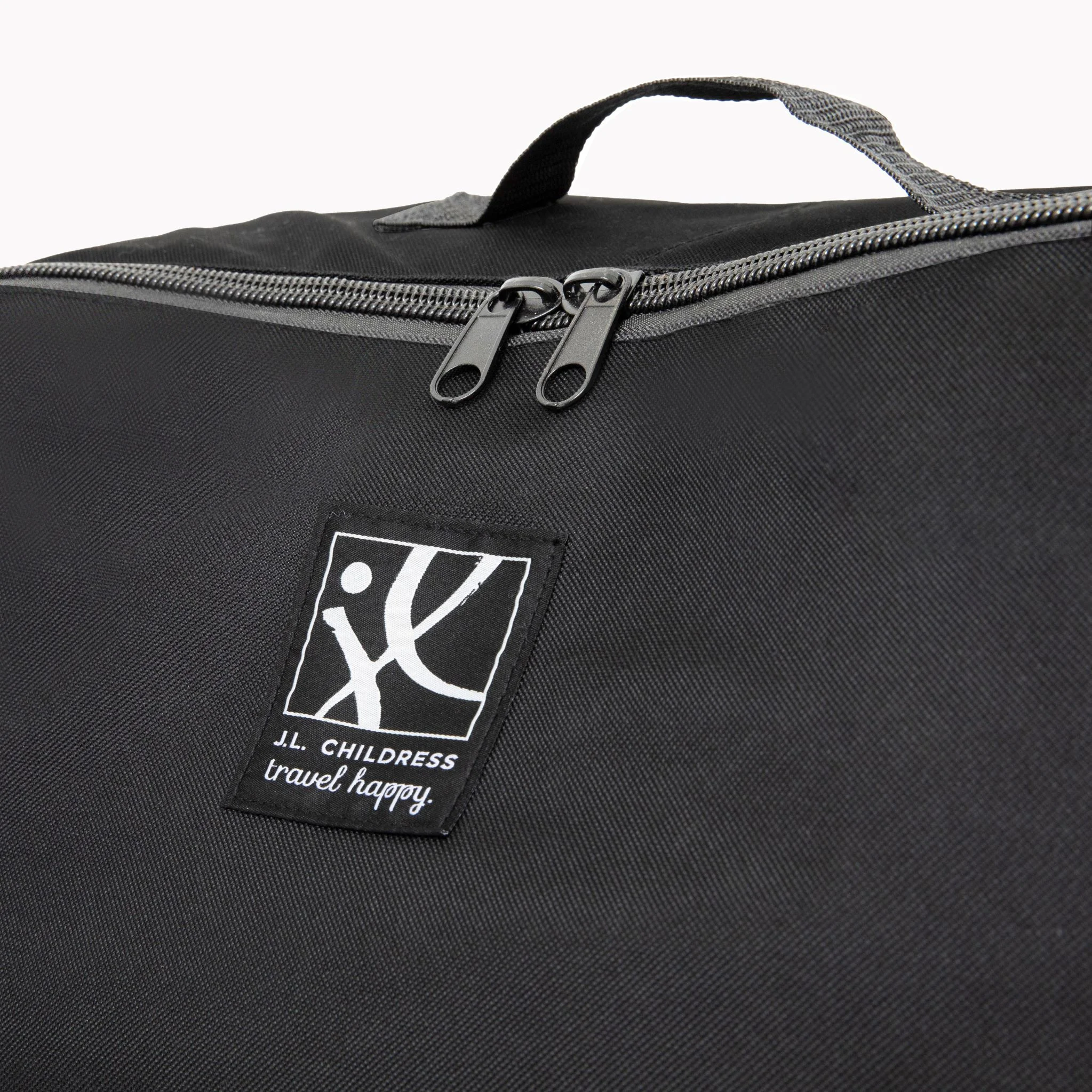 J.L. Childress Ultimate Padded Backpack Car Seat Travel Bag and Carrier, Black/Grey