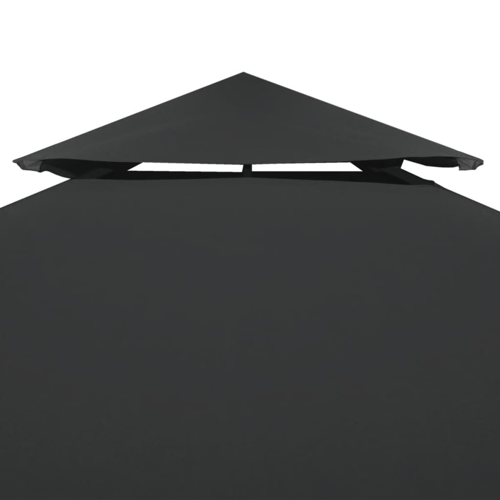 Carevas Gazebo Cover Canopy Replacement 9.14 ozyd² Dark Gray 10'x10'