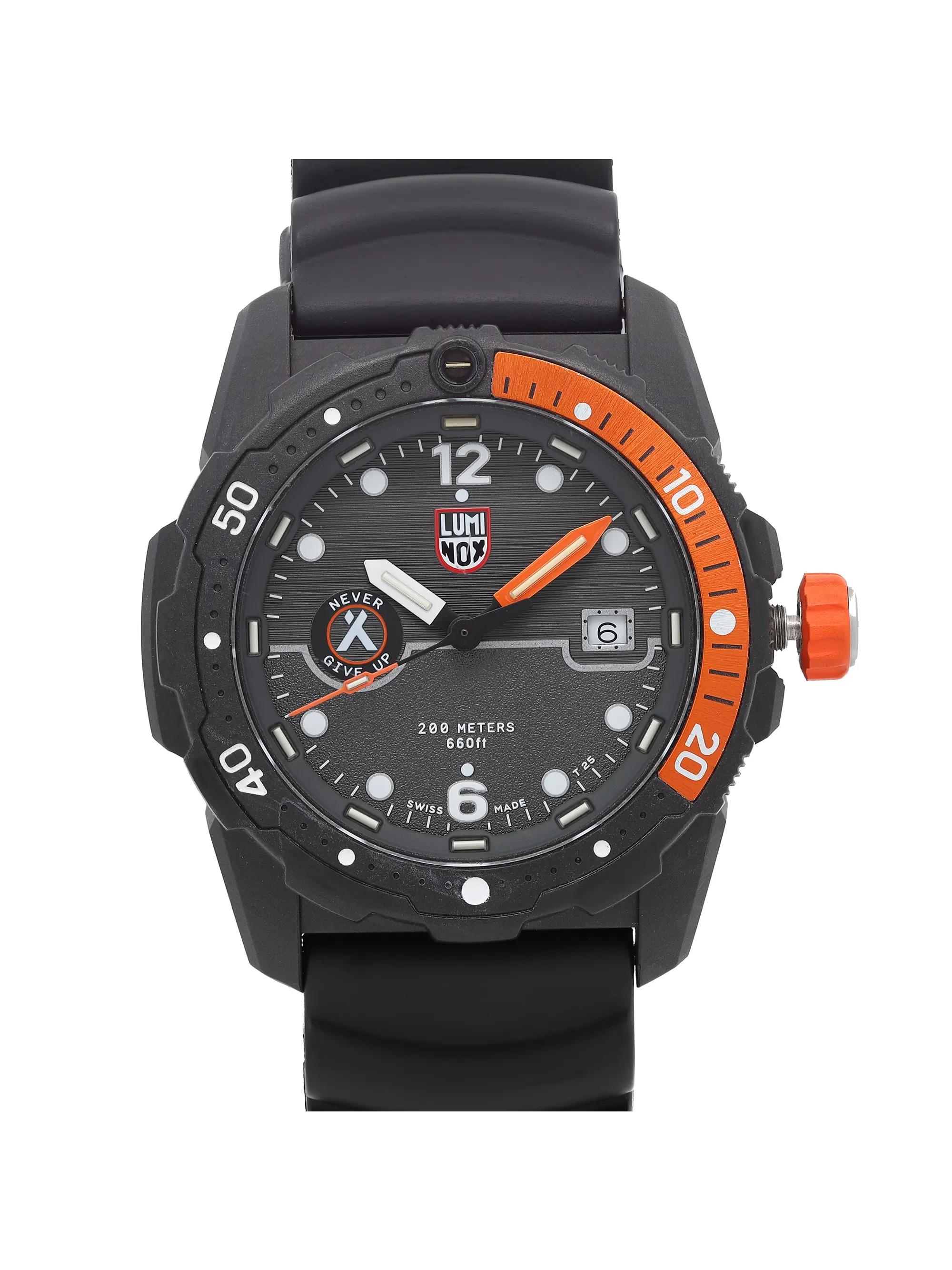 Luminox Bear Grylls Survival 42mm Carbon Black Dial Rubber Quartz Watch XB.3729