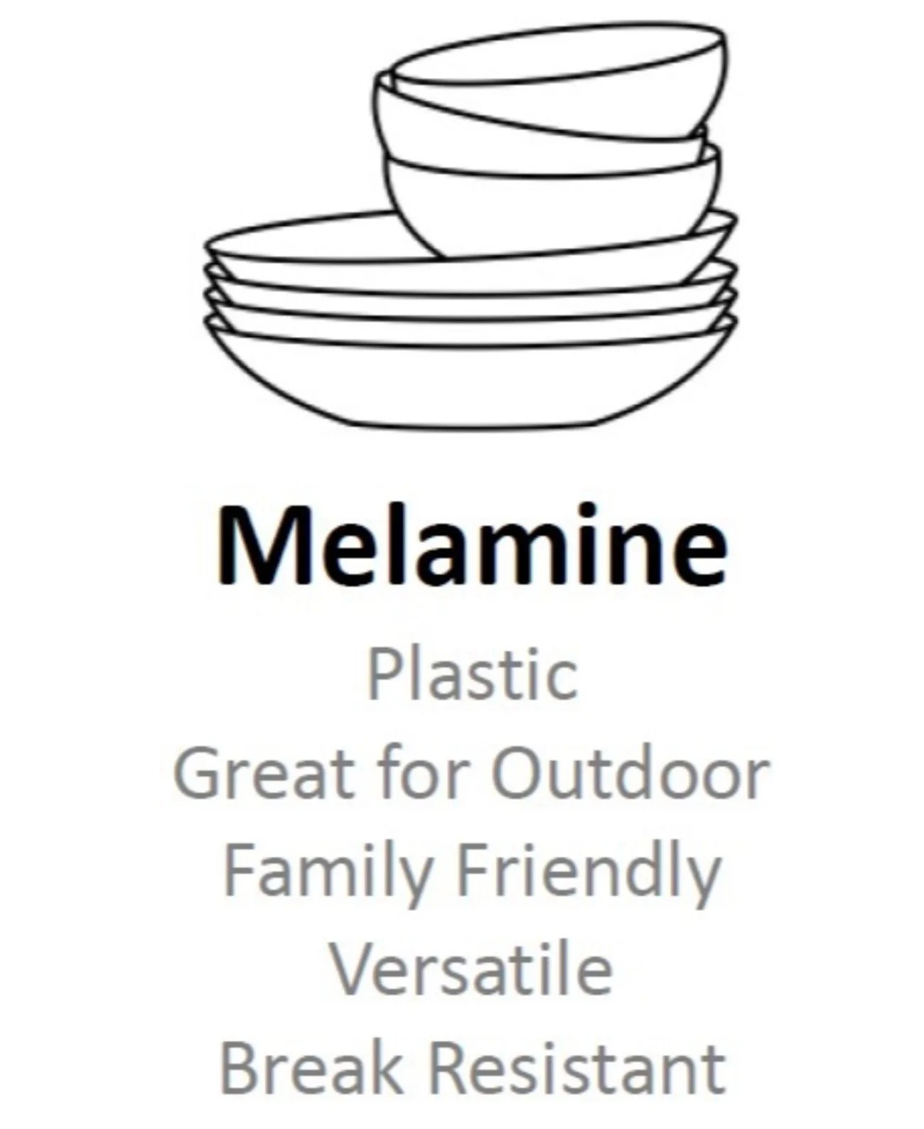 Q Squared Limonata 4-Pc. Melamine 6.5″ Cereal Bowl Set