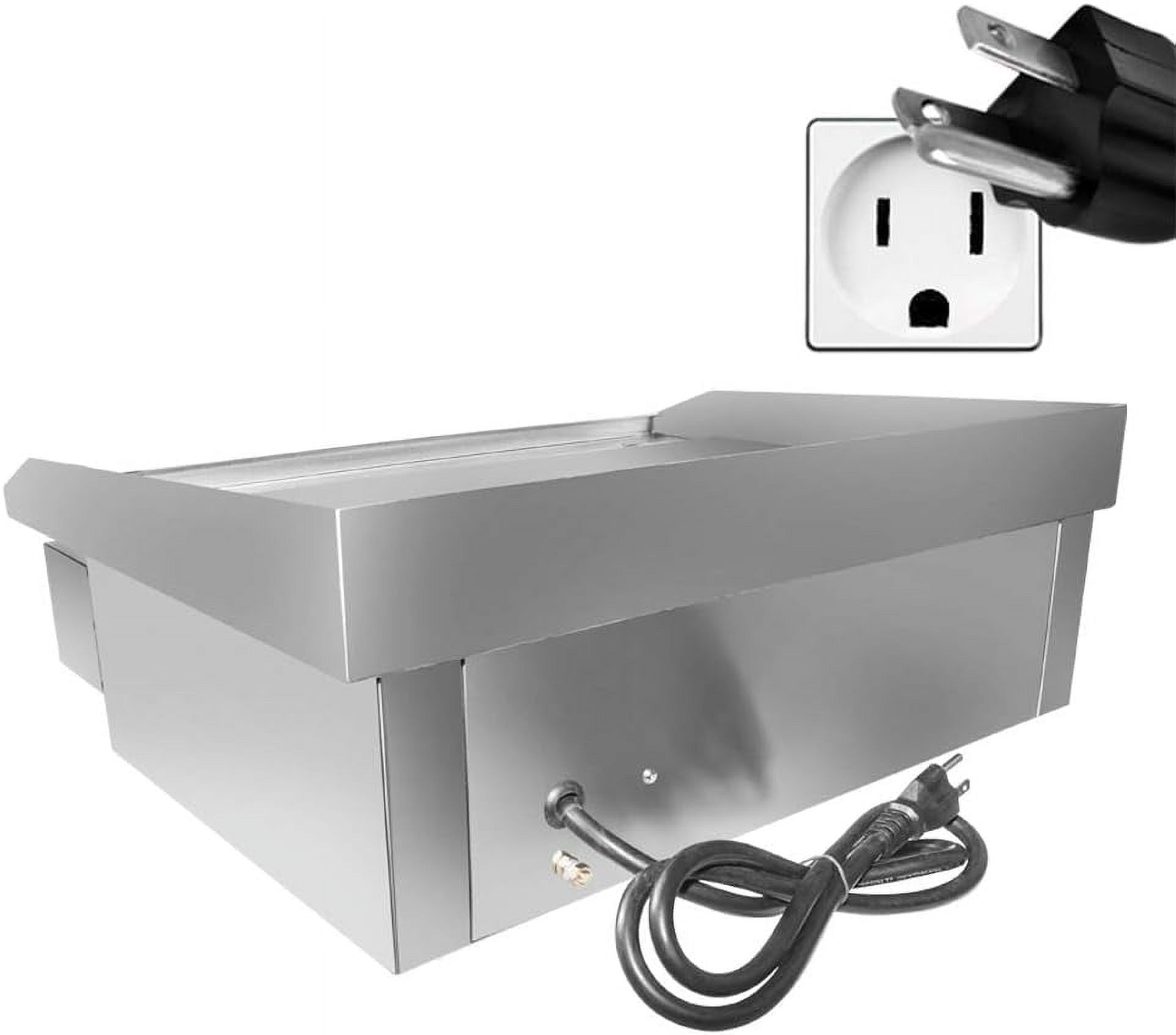 Flat Top Griddle | Teppanyaki Grill With Single Thermostat | Griddle | 21.50’ X 16.00’ | 110V