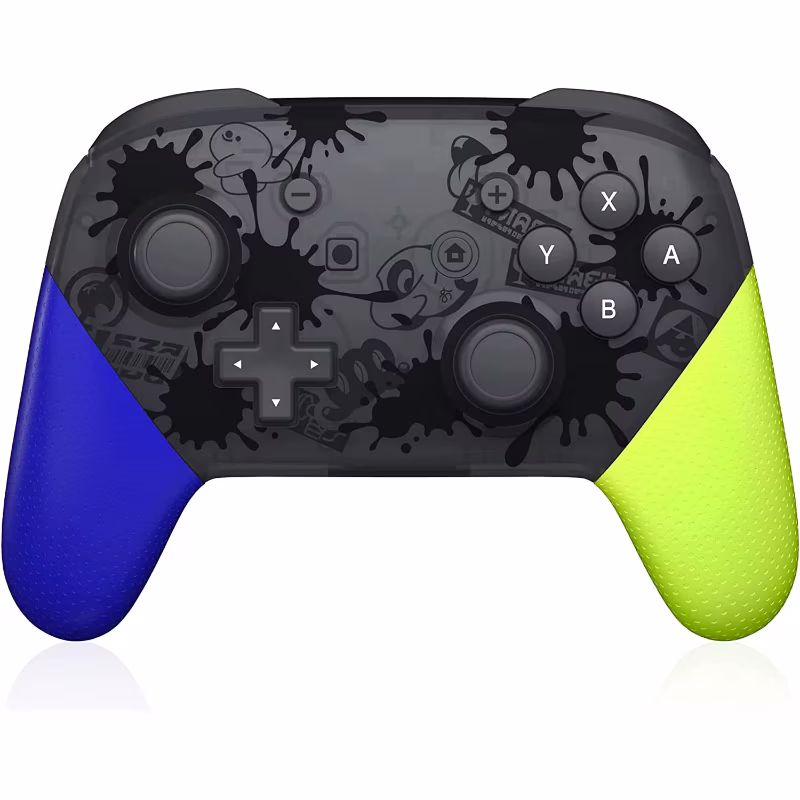 For Switch Pro Controller, Wireless Switch Pro Controller Splatoon 3 Edition Compatible with Switch/Switch Lite/Switch OLED, Remote Joystick Gamepad Support Turbo/Vibration/Screenshot/Wake Up