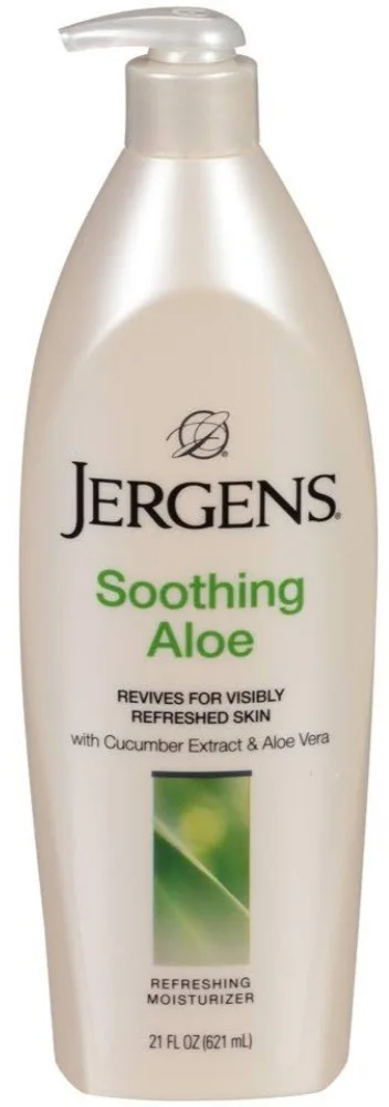 Jergens Soothing Aloe Refreshing Moisturizer 21 oz (Pack of 2)