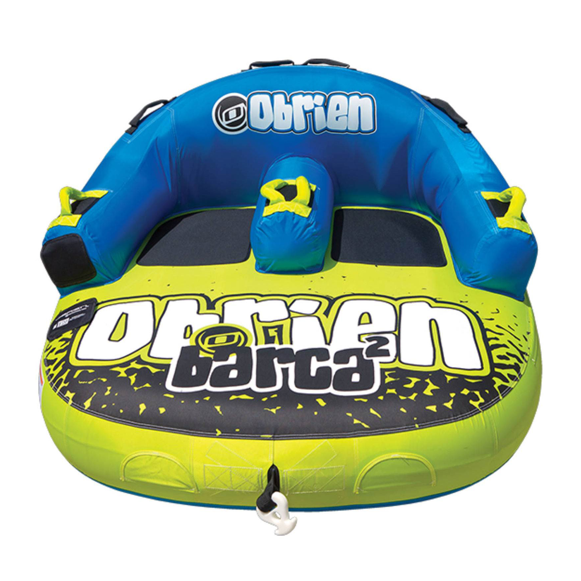 OBrien Barca 2 Kickback 2 Person Towable Tube w/ Shock Ball & Rope Float