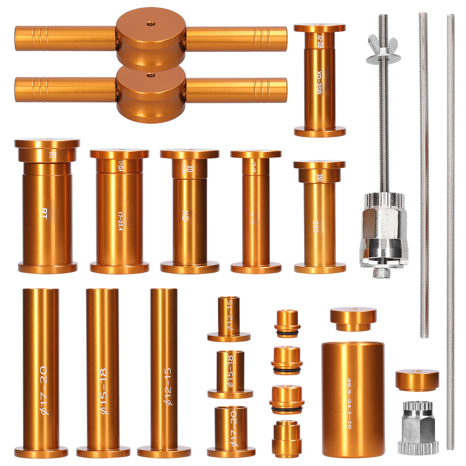 Radirus Quick Release Thru Axle Hub Bearing Tool Set, Bike Repair Kit for Easy Installation and Removal, Ratchet Repairing Tools for Hub Body, Perfect for Bike Shops