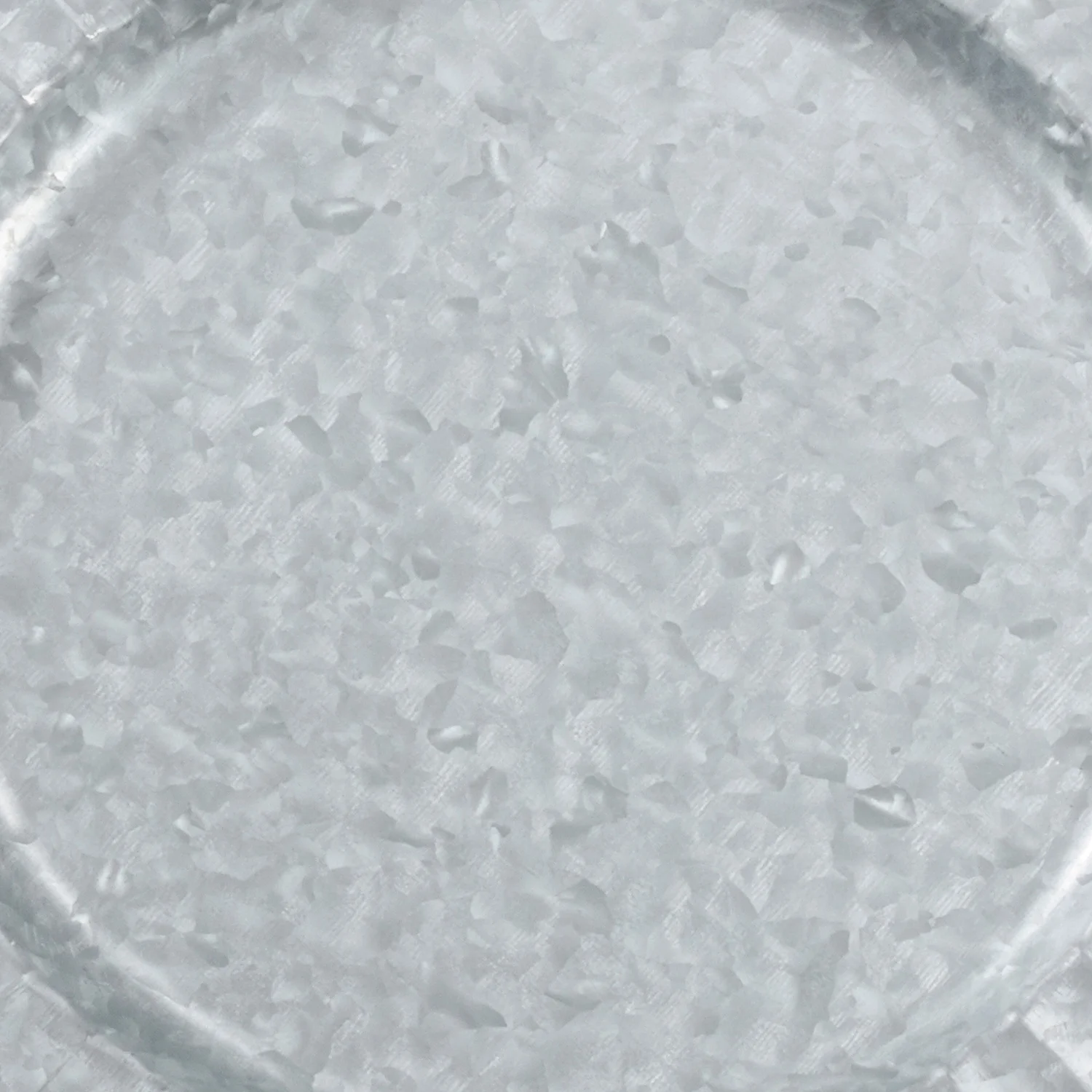 Fennco Styles Sousplat Collection Vintage Ruffled Galvanized Metal 13 x 13 Inch Charger Plates, Set of 4