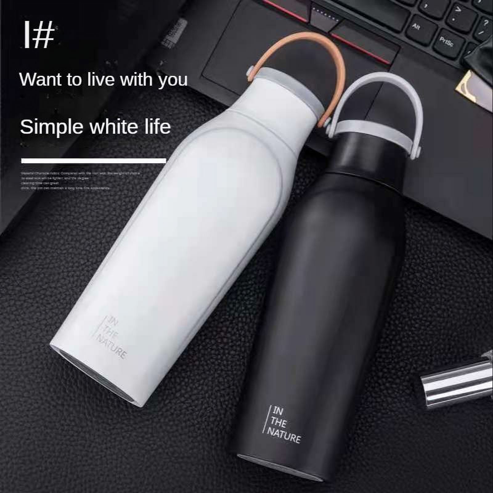 Insulated Filter Water Bottle Reusable, Stainless Steel Metal, Glacier, 13.5oz