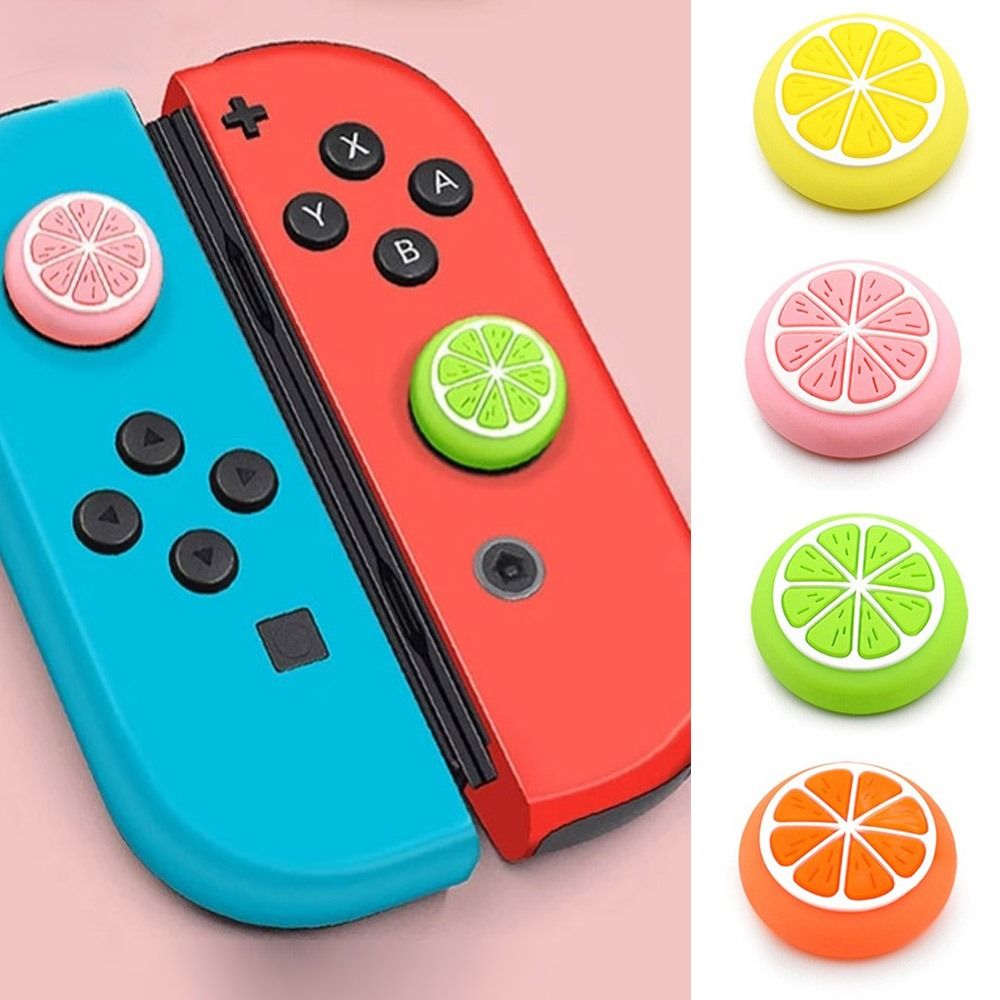 10pcs Soft Gamepad Game Controller Protective Case Thumb Grip Cap Silicone Joystick Cover YELLOW