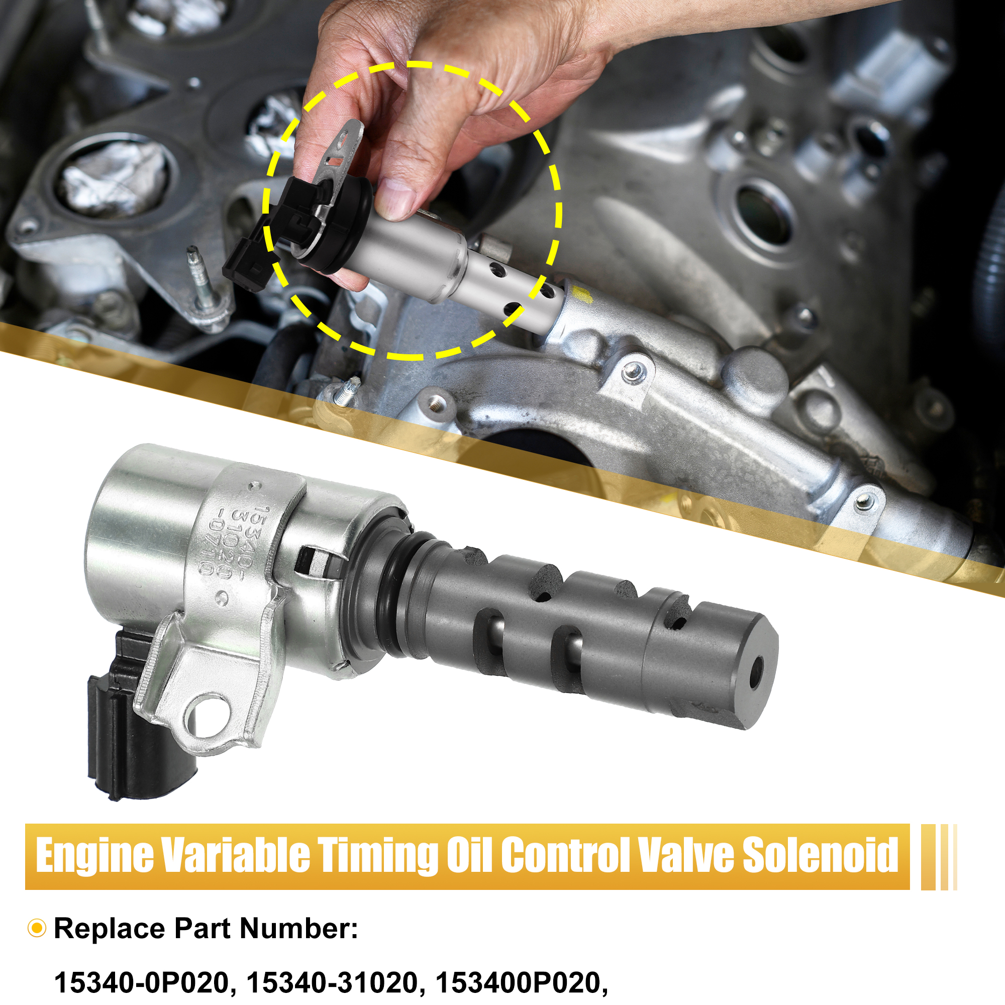 4pcs VVT Exhaust Camshaft Position Actuator Variable Timing Solenoid Valve for Toyota Avalon RAV4 Camry