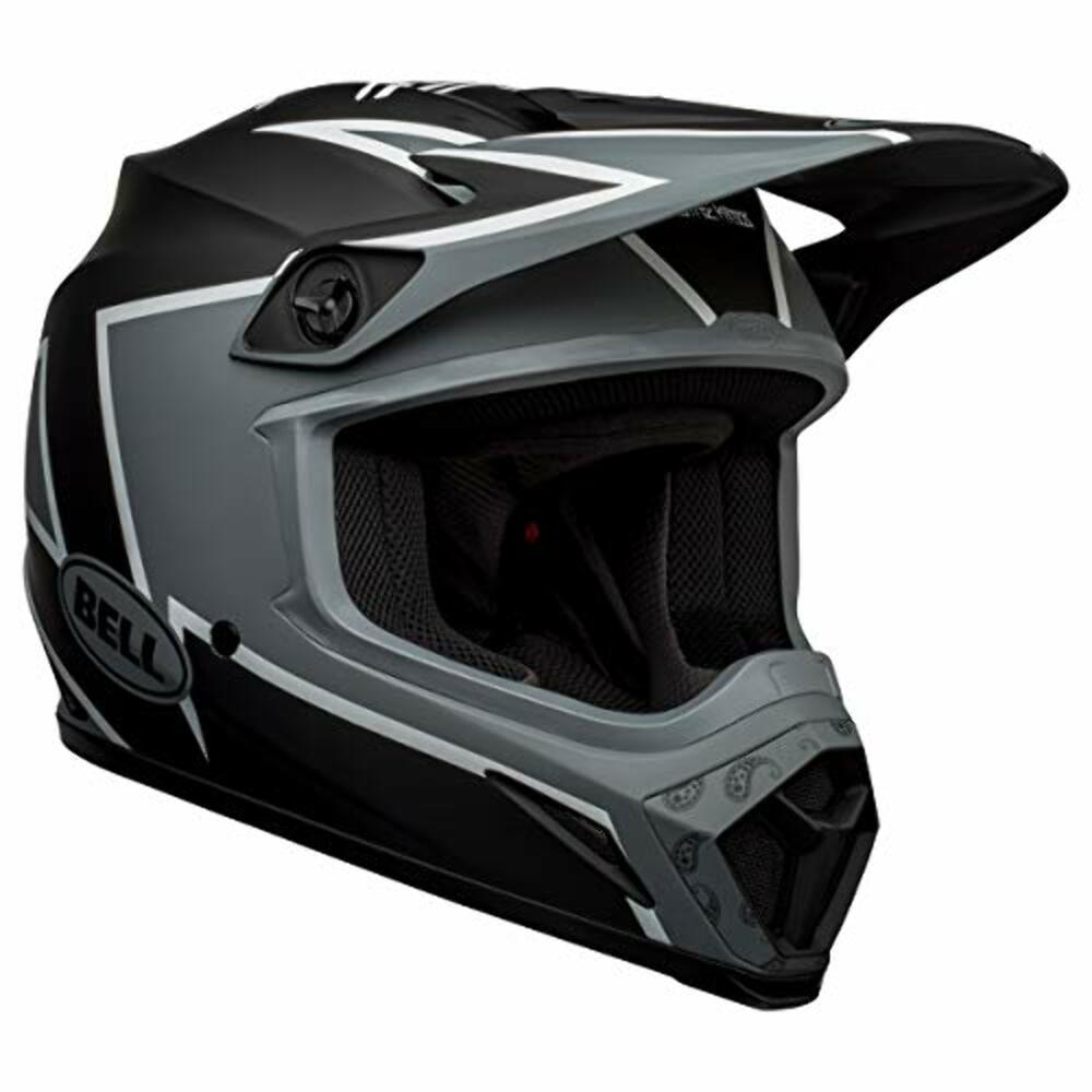 Bell Helmets MX-9 Twitch MIPS Helmet (X-Large, Matte Black/Gray/White)