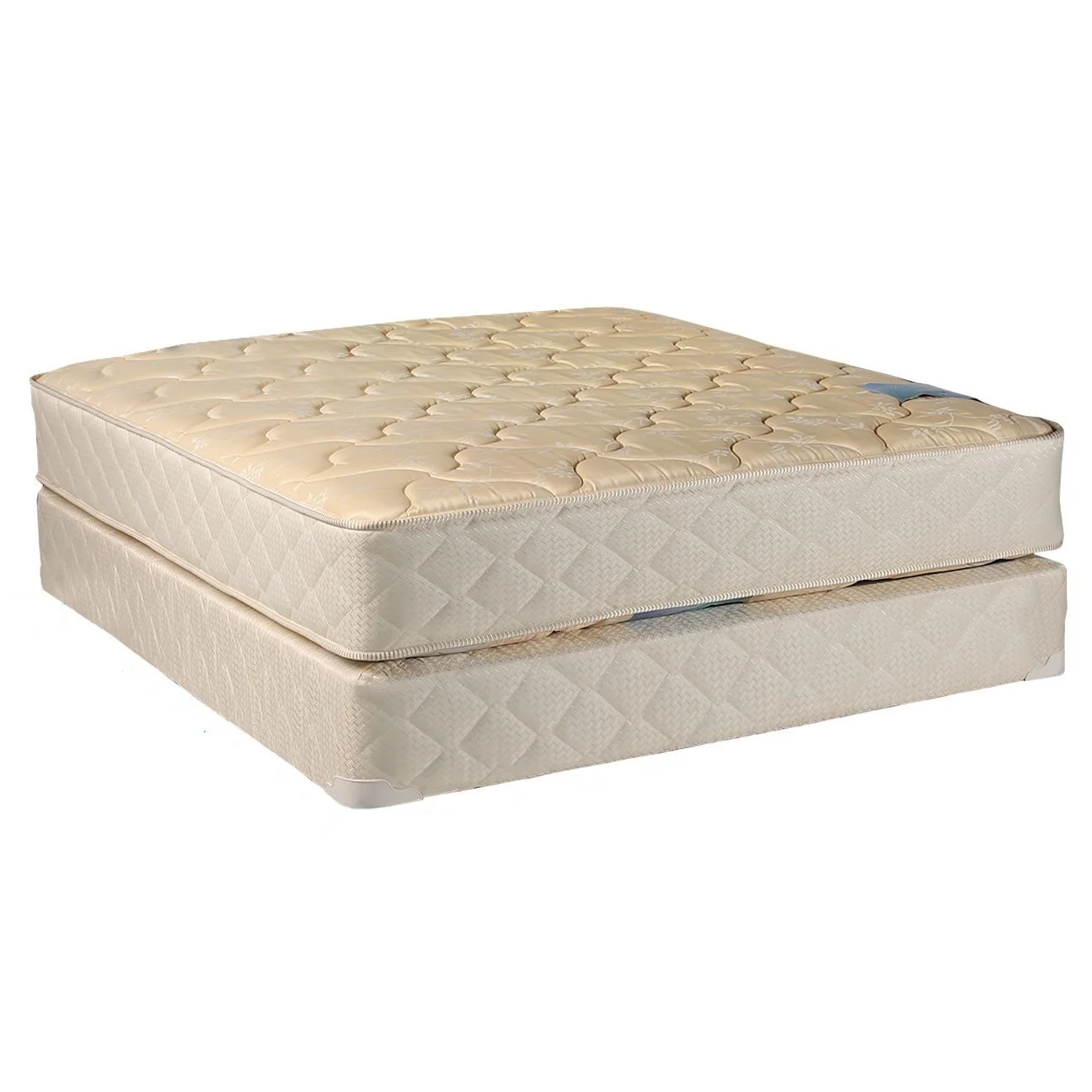 DS USA Chiro Premier Two-Sided Gentle Firm (Beige) Twin Mattress Set with Mattress Cover Protector - Quilted Fabric Cover, Fully Assembled, Orthopedic, Longlasting Comfort by Dream Solutions USA