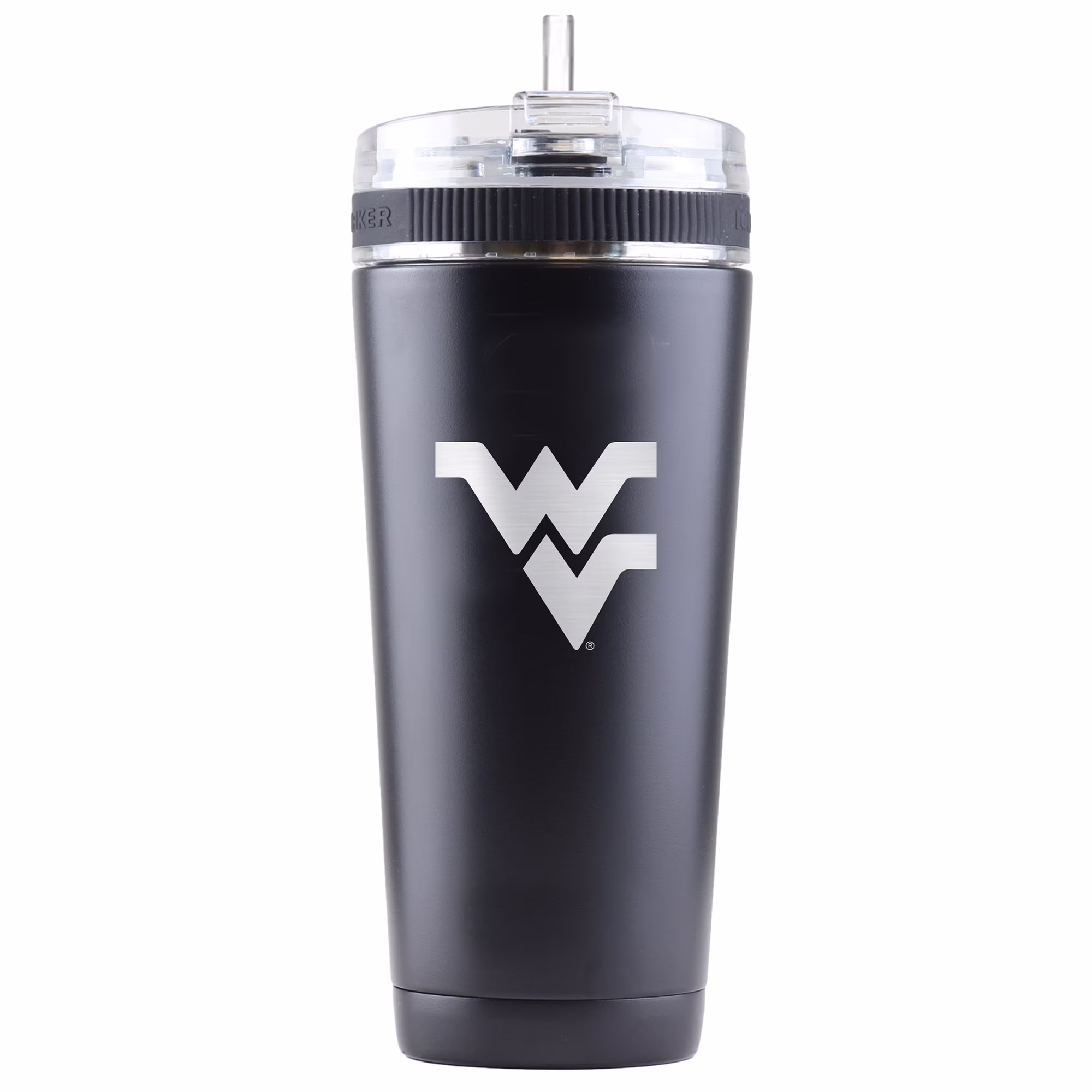 Black West Virginia Mountaineers 26oz. Ice Shaker Flex Bottle