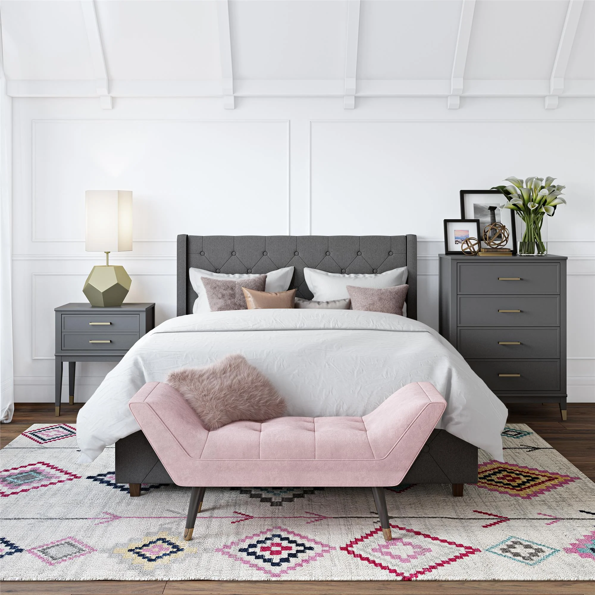 Westerleigh 4 Drawer Dresser, Graphite Gray