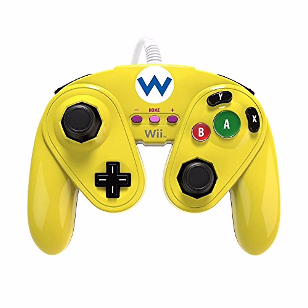 Restored PDP Wired Fight Pad for Wii U - Wario [Nintendo Wii] (Refurbished)