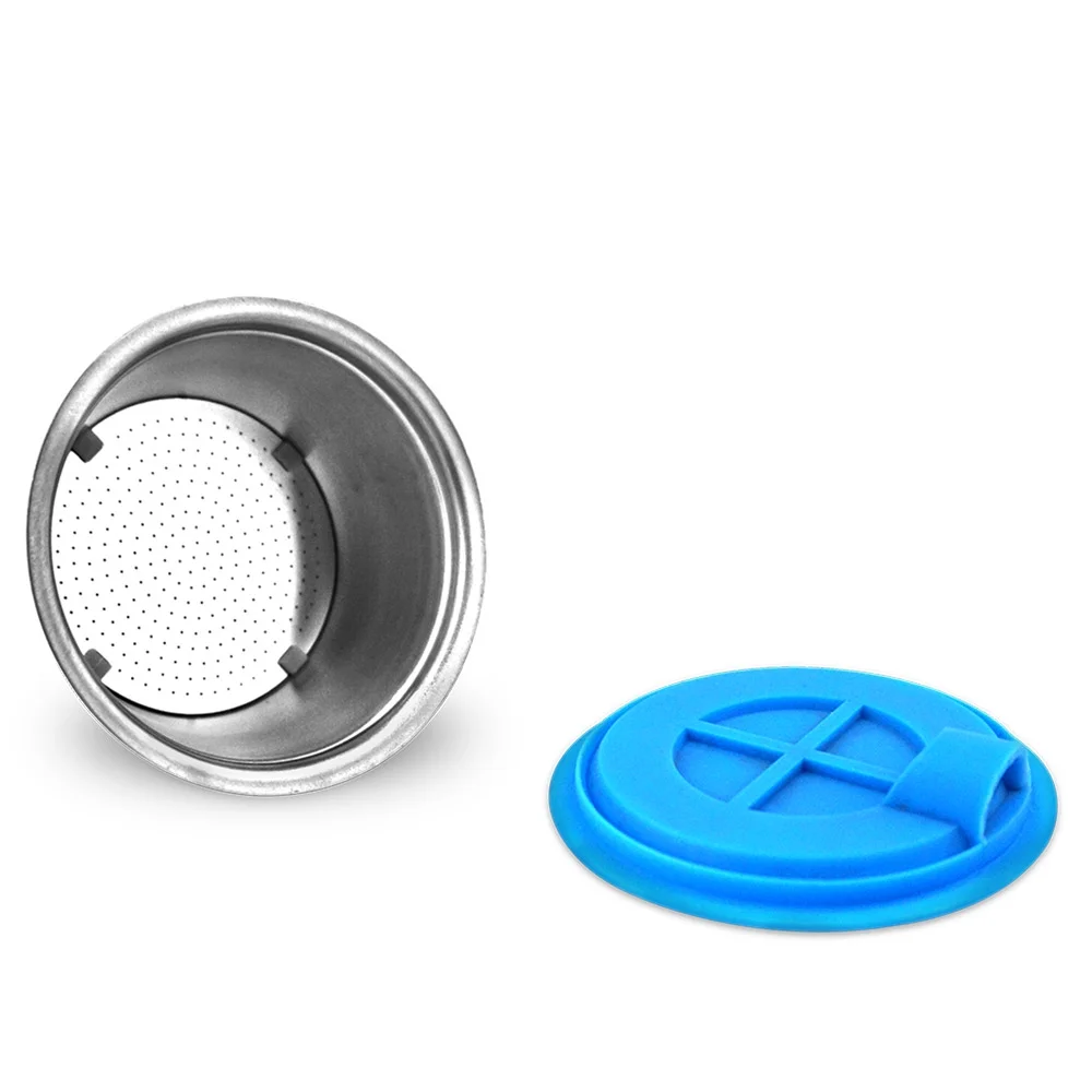 Andoer Refillable Coffee Capsules Stainless Steel Coffee Maker Pod Filters Cup 0.35oz Capacity for Dolce Gusto EDG466 EDG606 EDG305 Mini Me EDG626 Coffee Machine