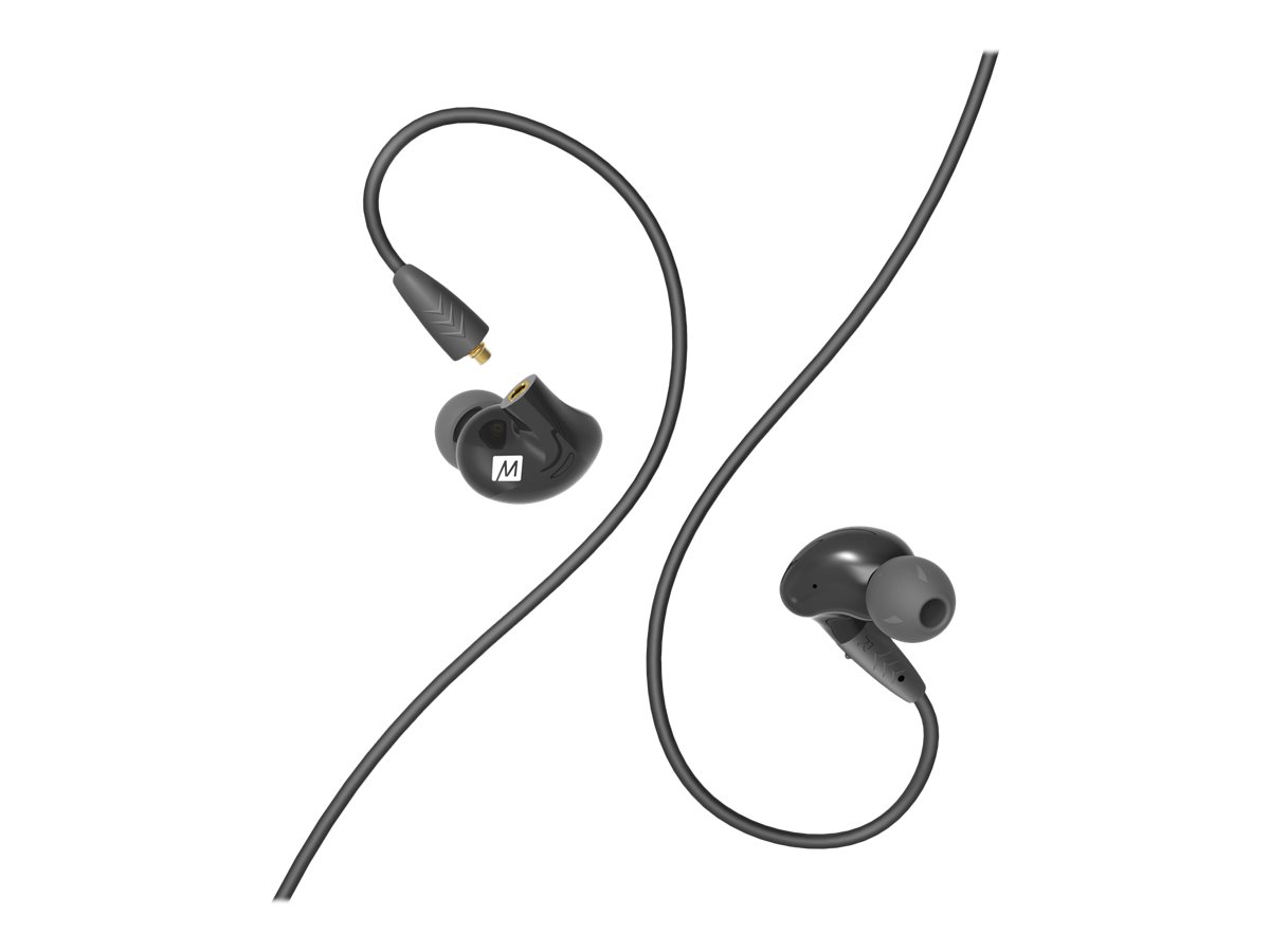 MEE audio Pinnacle P2 - Earphones with mic - in-ear - wired - 3.5 mm jack - black