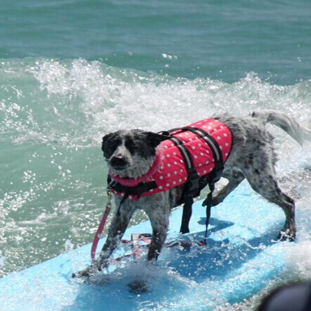 Dog Life Jacket Vests Float Puppy Rescue Swimming Wear Safety Clothes Vest