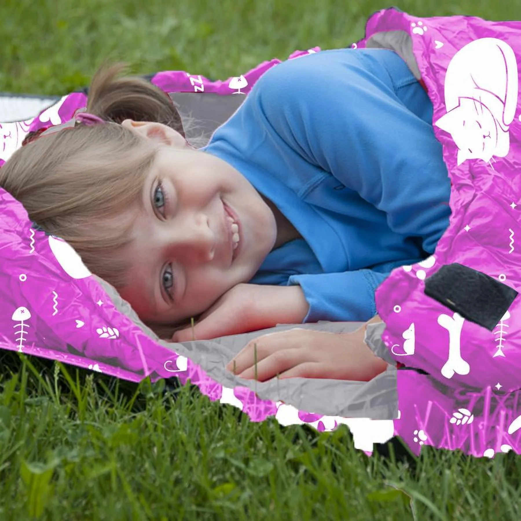 KidzAdventure 32F - 59F Mummy Kids Sleeping Bag - Pink Best Friends Theme