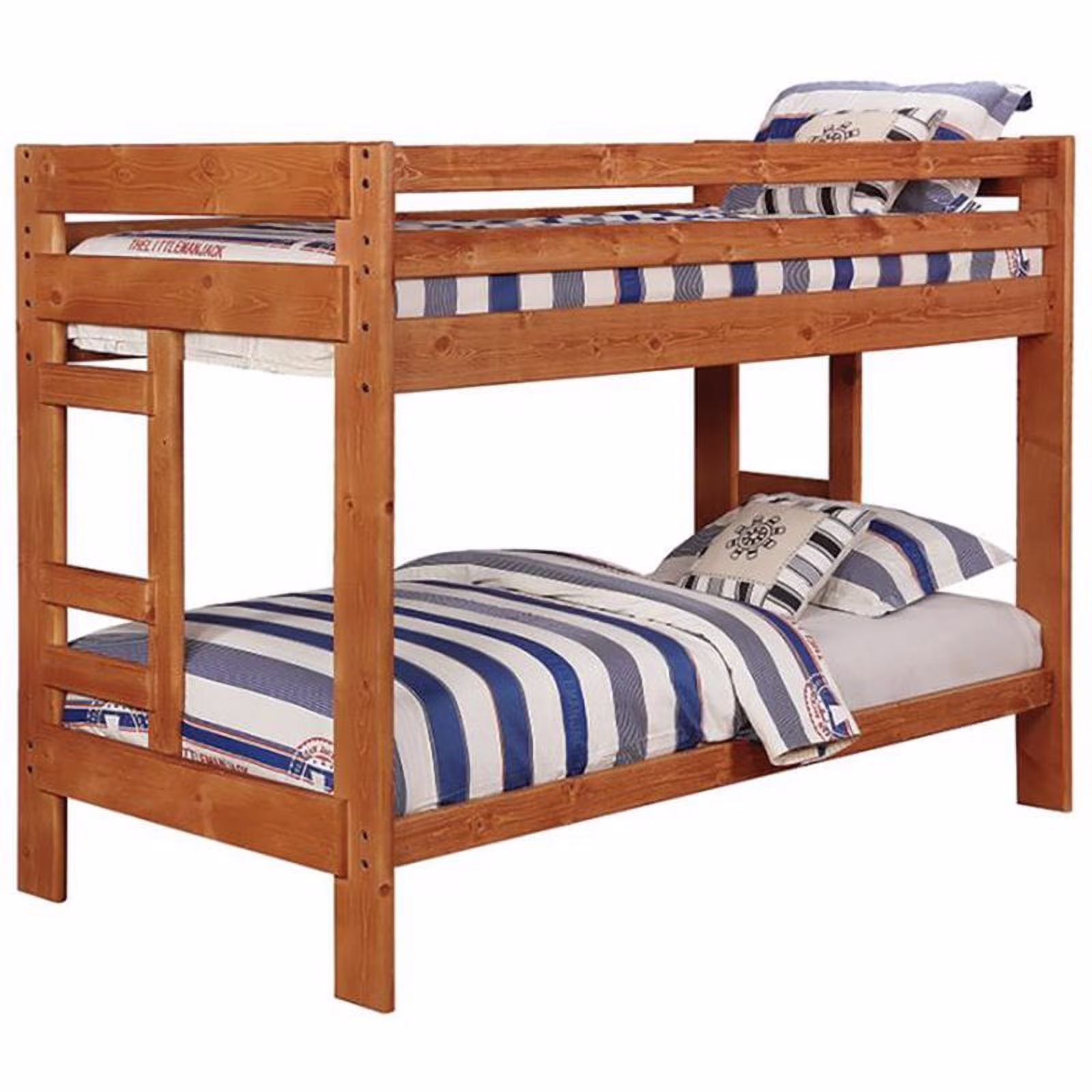 Rosebery Kids Twin Over Twin Bunk Bed in Amber Wash