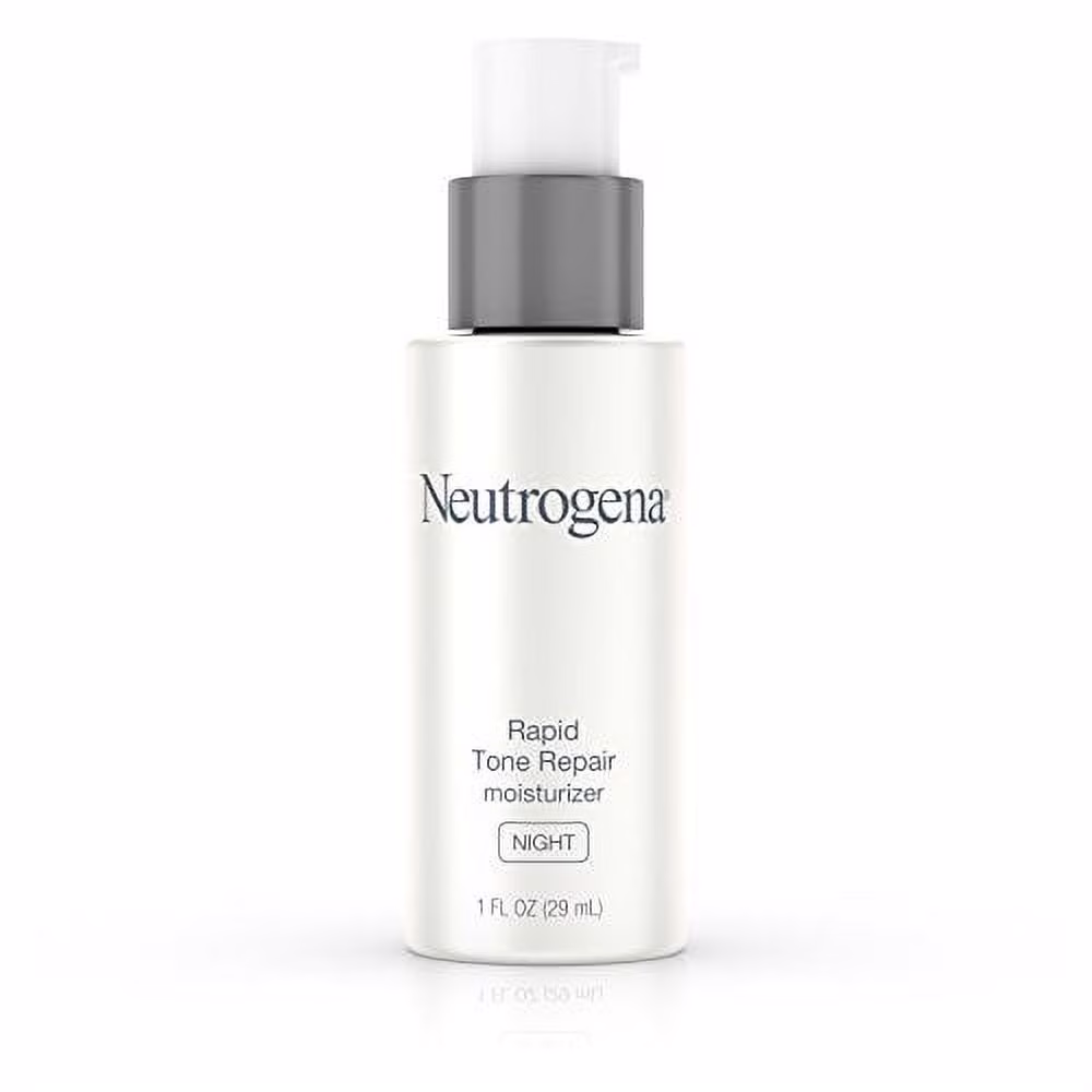Neutrogena Rapid Tone Repair Night Cream with Retinol, Vitamin C and Hyaluronic Acid - Anti Wrinkle Face and Neck Moisturizer - Vitamin C, Retinol, Glycerin, Hyaluronic Acid, 1 fl. oz