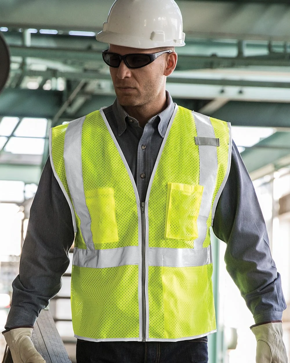 Kishigo - Premium Brilliant Series Three-Pocket Zippered Mesh Vest - 1507-1508