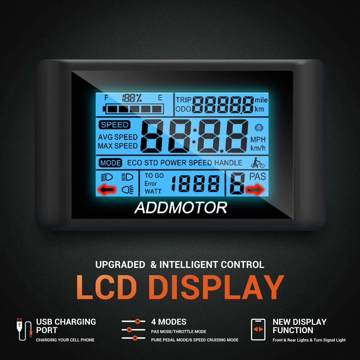 Addmotor Electric Trike for Adults, 3 Wheel Motorized Bicycle with 750W Motor 48V 20Ah Samsung Battery UL Certified, 85MI Long Range, 24