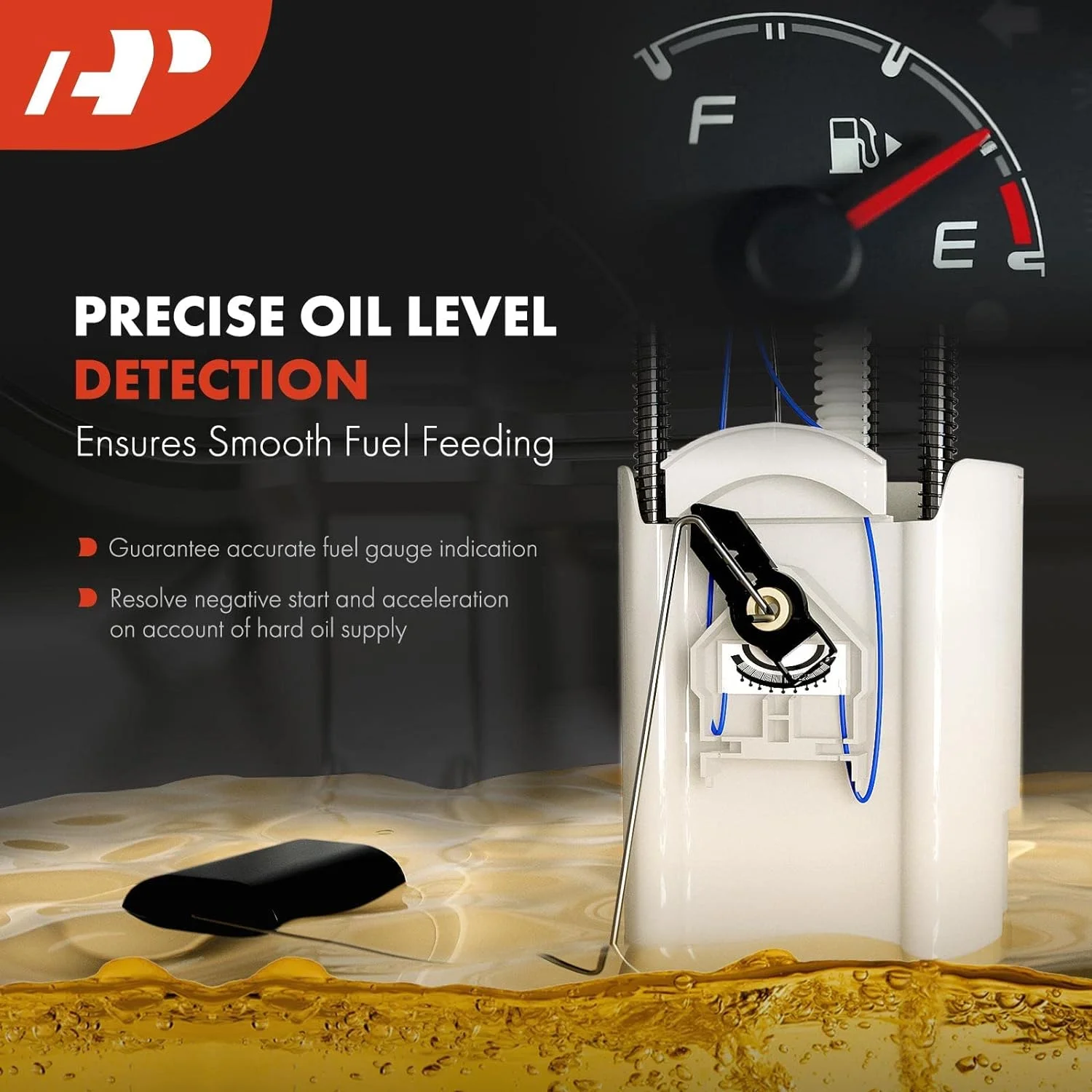 A-Premium Electric Fuel Pump Module Assembly w/Sending Unit Compatible with Acura RSX Base 2005-2006 2.0L, Gas, Replace# 17045S6MA30