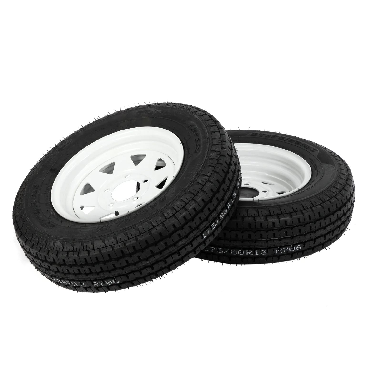 2-Pk Trailer Tire & Rim ST175/80R13 13