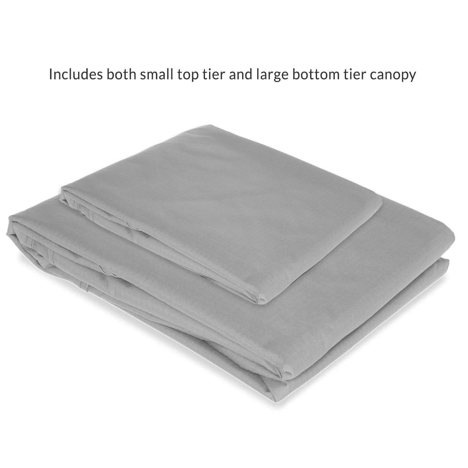 Garden Winds Replacement Canopy Top Cover Compatible with The Grand Patio 10' X 13' Gazebo - RipLock 350 - Slate Gray