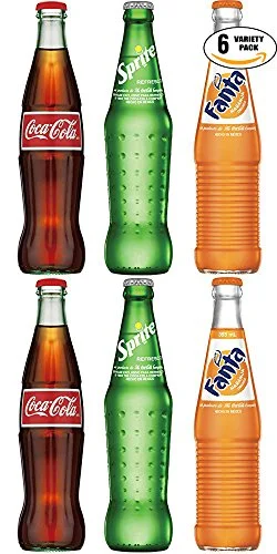 Mexican Coke Fiesta Pack, 12 fl oz Glass Bottles (Pack of 6, Total of 72 Oz)