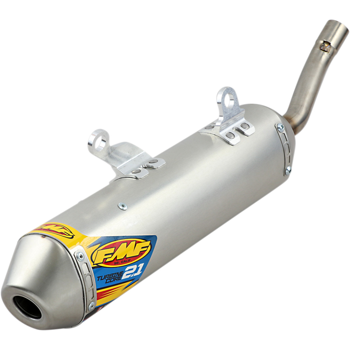 FMF Turbinecore 2.1 Spark Arrestor Silencer Aluminum/Stainless Steel (025181)