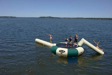 Rave Sports 02098 Aqua Log 10' Northwoods Water Trampoline Attachment