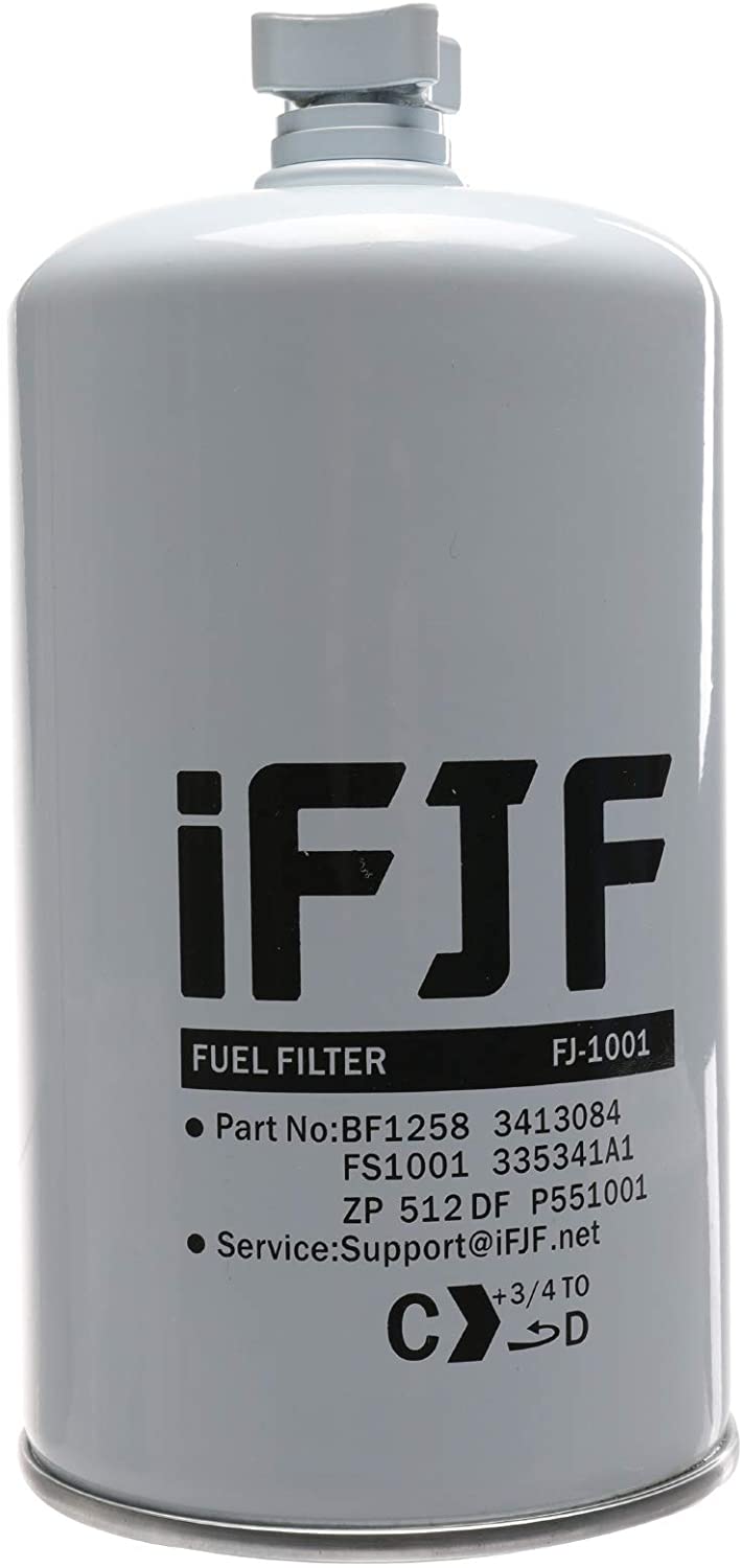 iFJF FS1001 Fuel/Water Separator Filter Replacement For HD 150 Titanium Versatile Series System Lift Pump Replaces 3413084 BF1258 P551001 PS8047 33407