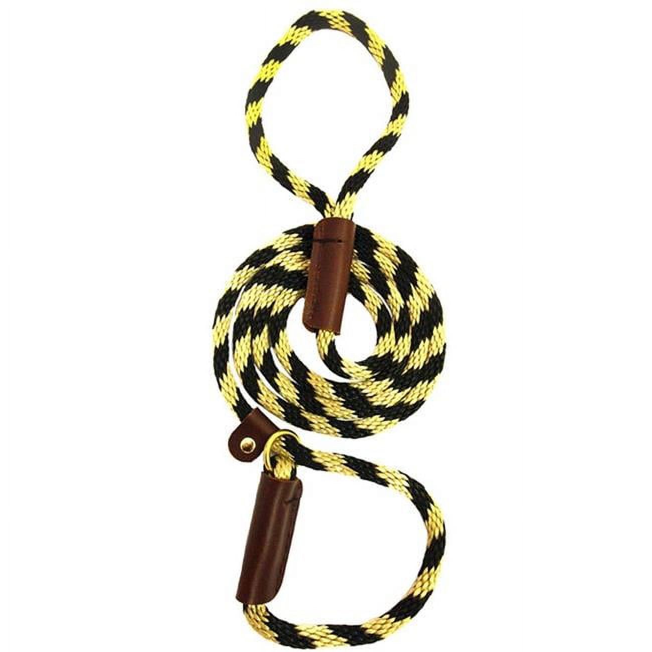 Solid Round 0.38 in. Braided Rope Lead with Slip, Twstcitrus