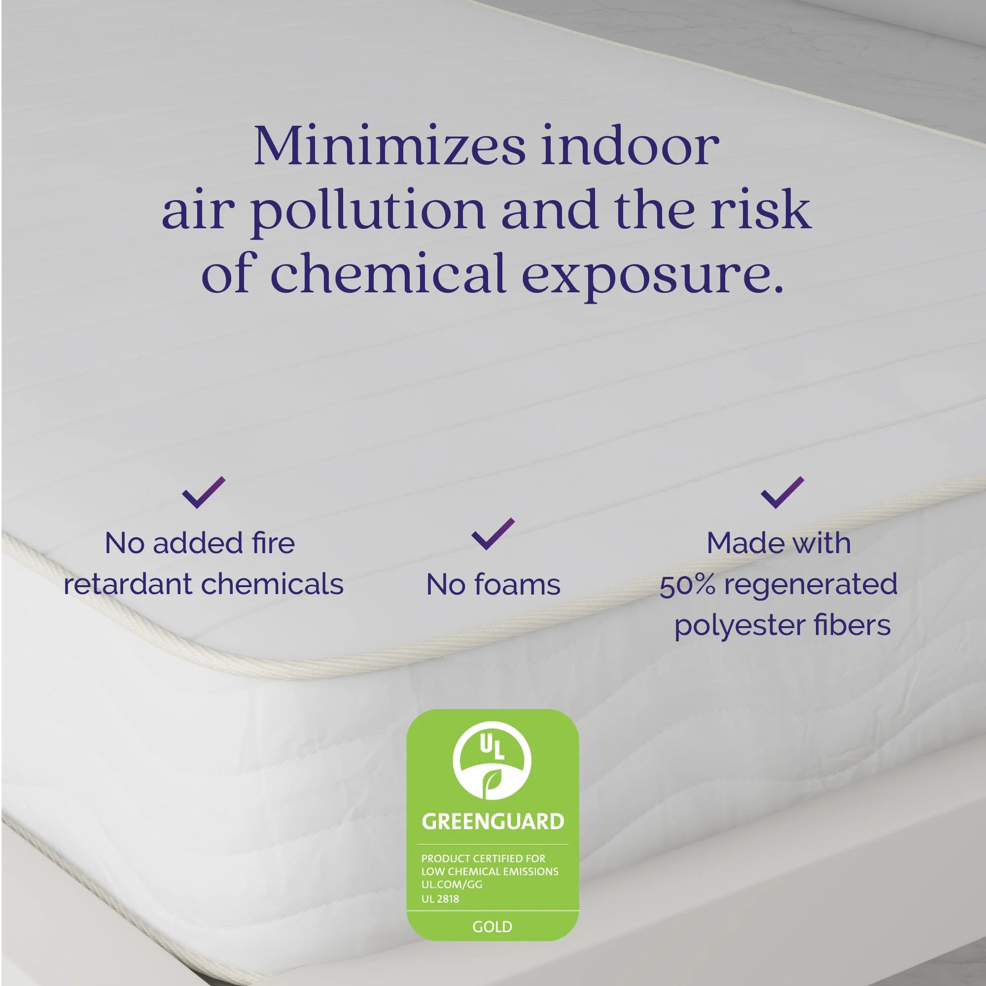 DHP Dakota Upholstered Bed with Signature Sleep Tranquil 8-Inch Pocket Spring Mattress, Twin, White