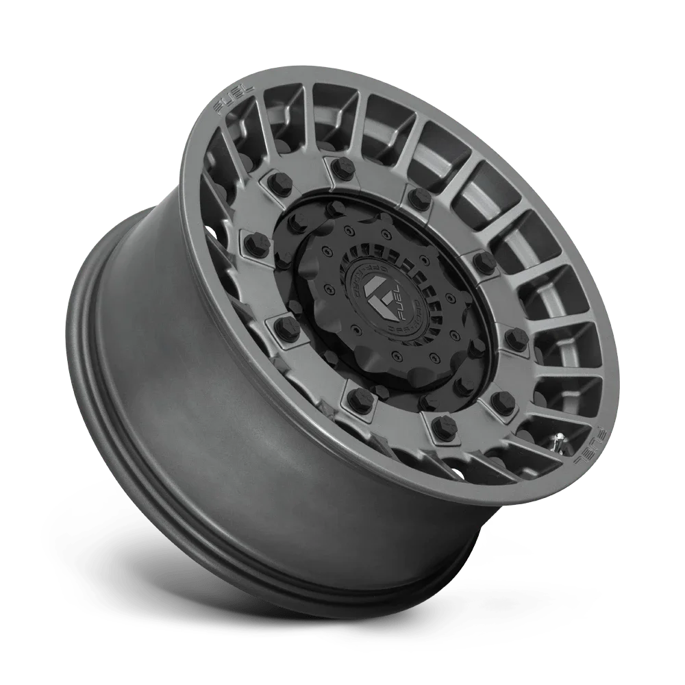 Fuel 1Pc D726 Militia 17X9 6X135/6X139.7 -12Et 78Cb Matte Anthracite And Black Wheel