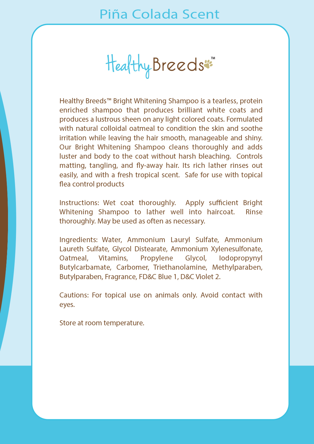 Healthy Breeds 840235103240 12 oz Brittany Bright Whitening Shampoo