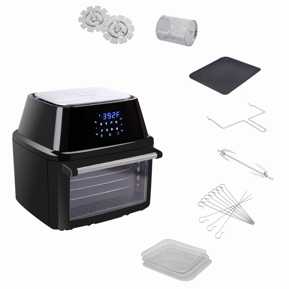 ZOKOP 16.9Qt/16L Air Fryer 1800W Black
