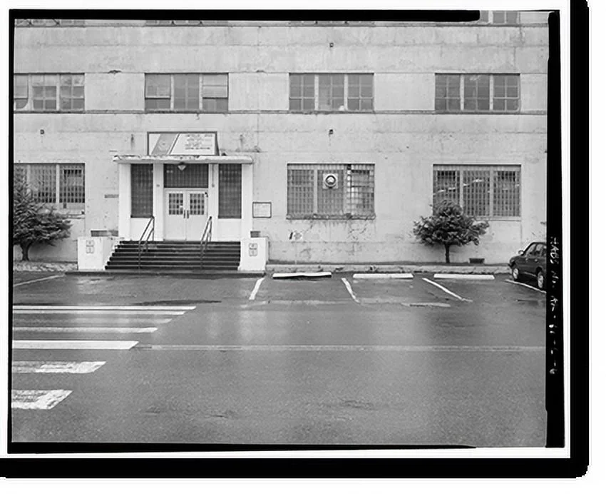 Historic Framed Print, Kodiak Naval Operating Base, General Storehouse, U.S. Coast Guard Station, Kodiak, Kodiak Island Borough, AK - 6, 17-7/8