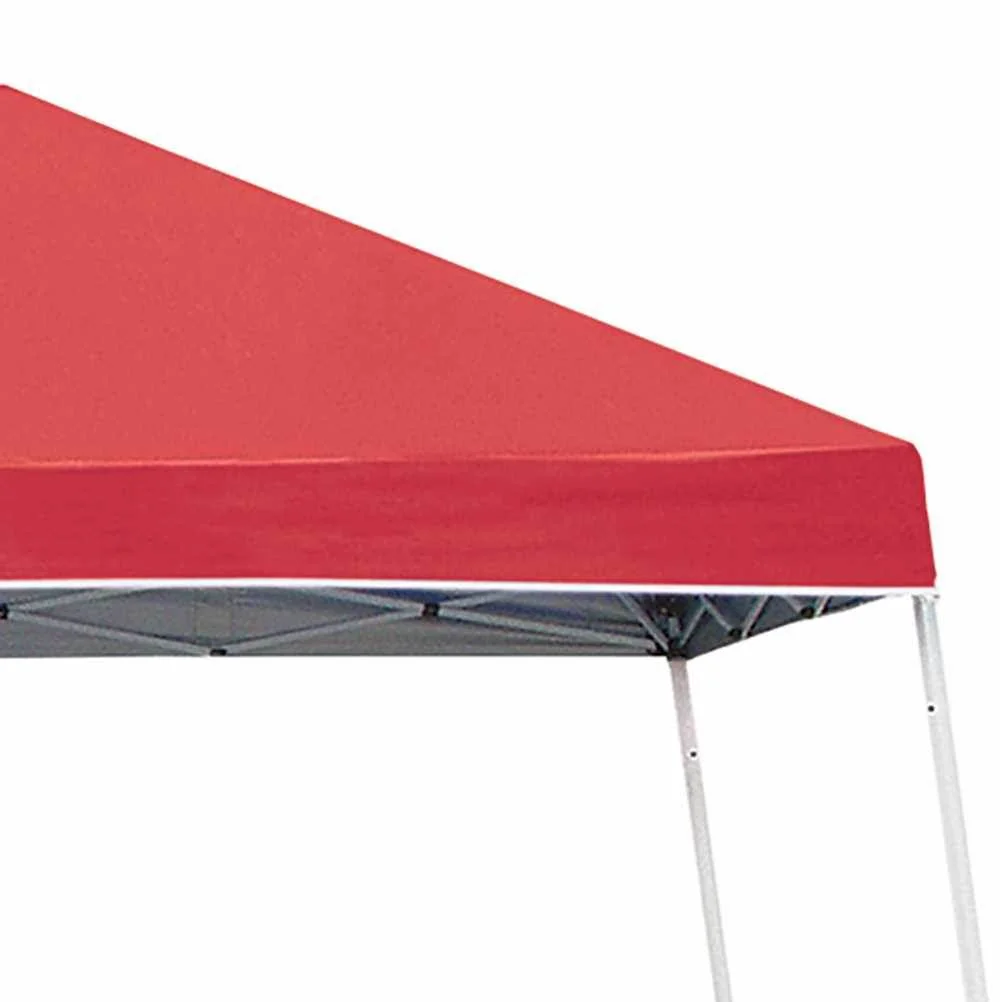 Z-Shade 10' x 10' Push Button Angled Leg Instant Shade Canopy Tent, Red