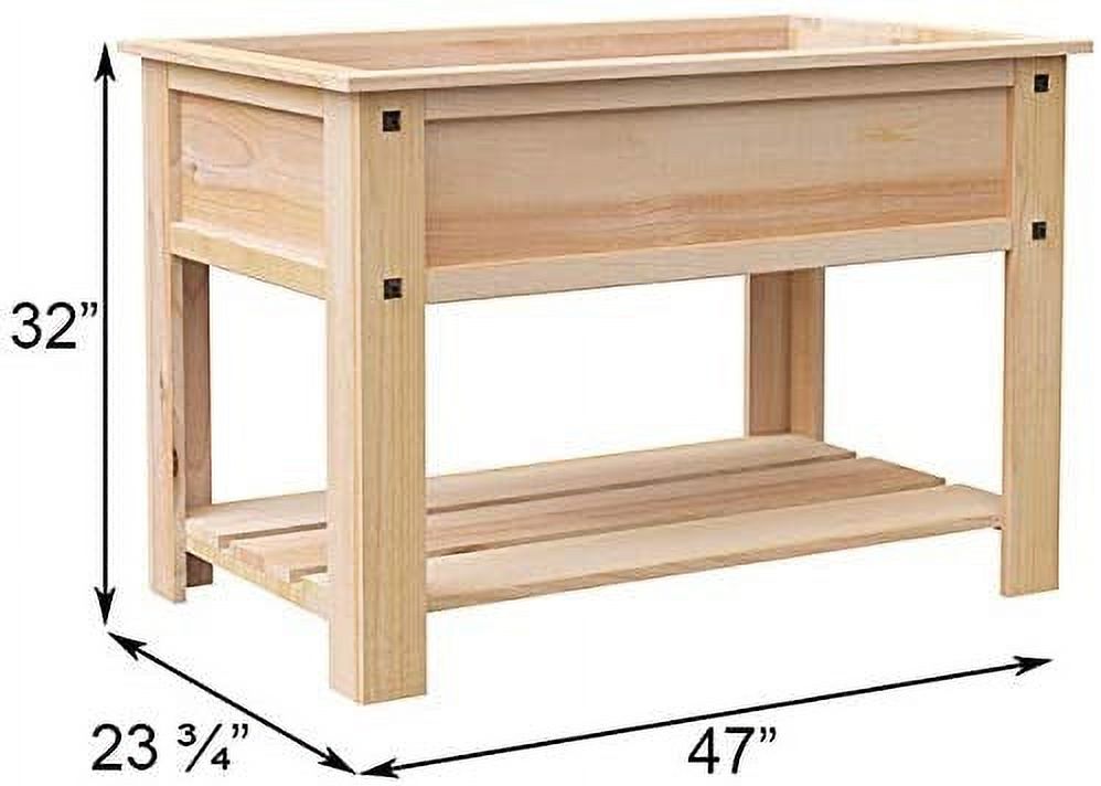 Panacea Products A77 81711 Mission Cedar Elevated Garden Bed, 47 x 24 x 32 in.