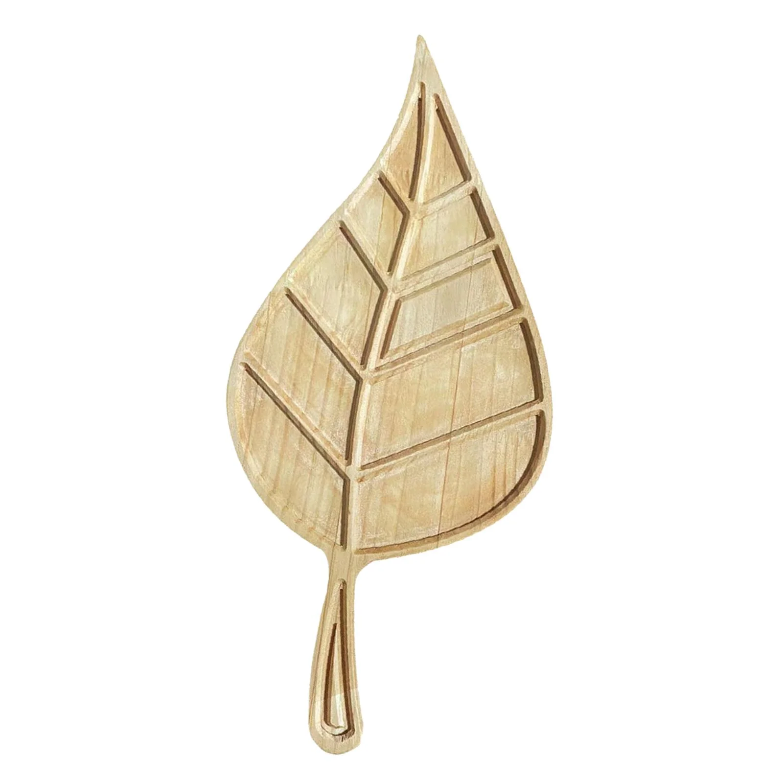 Wood snacks plates Serving Tray Sushi Bread Meat Seafood Cheese Board Serving Plate Leaf Platter for Afternoon Tea Coffee Table Home Party