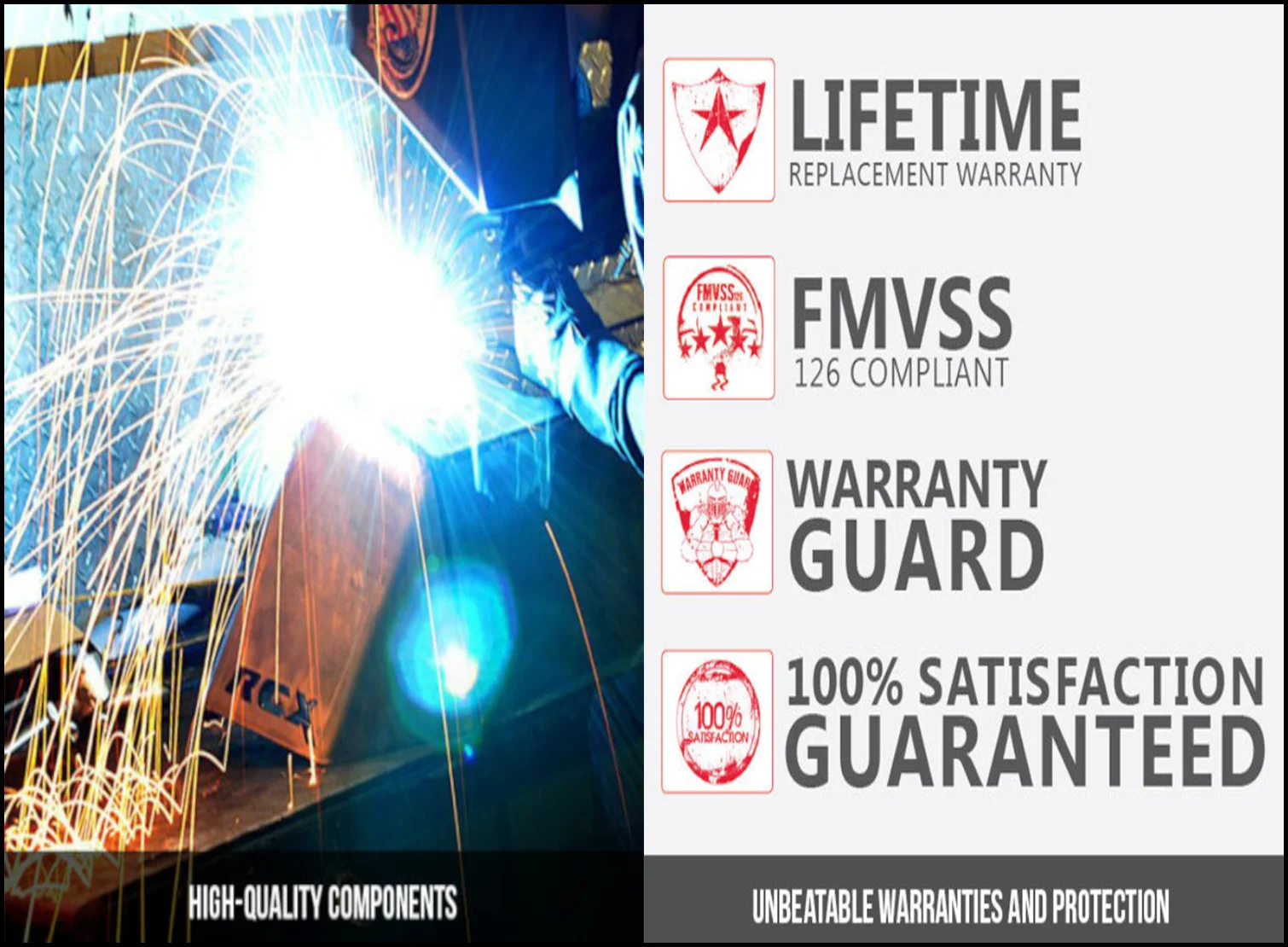 Rough Country 3-Bolt Steering Block for Dana 44 Front Axle - 6603 Fits select: 1977-1979 FORD F250, 1970-1993 DODGE W-SERIES