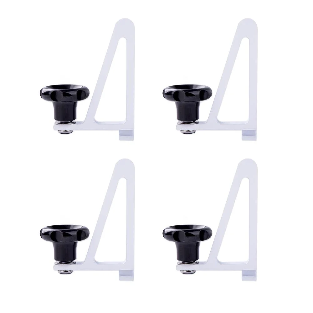 AA-Racks Van Roof Ladder Rack and Truck Ladder Rack Ladder Stopper (Set of 4) - White (P-LH(4)-01-WHT)